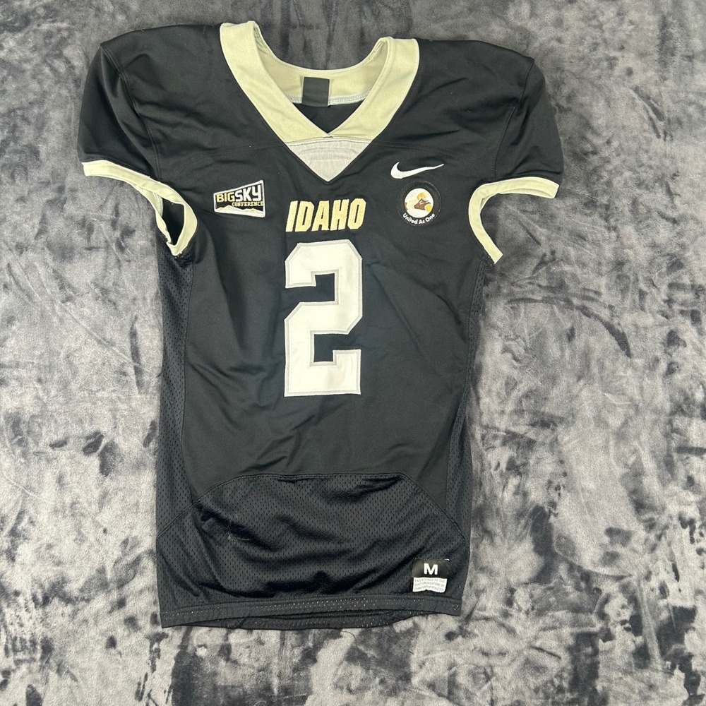 Nike Player Issued Football Jersey Mens Medium Black Idaho Vandals Big Sky No 2